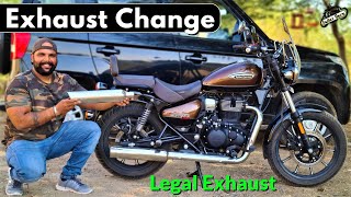 Royal Enfield METEOR 350 Aftermarket EXHAUST Sound TEST | Legal Exhaust | KP Performance
