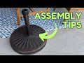 Learn to Assemble the Heavy Duty Antiqued Umbrella Base