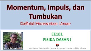 Fisika Dasar I: 116 Momentum, Impuls, dan Tumbukan - Momentum dan Kaitannya dengan Hukum II Newton