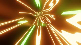 VJ LOOP NEON Orange Green Metallic Sci-Fi Calming Abstract Background Video RGB Gaming Light