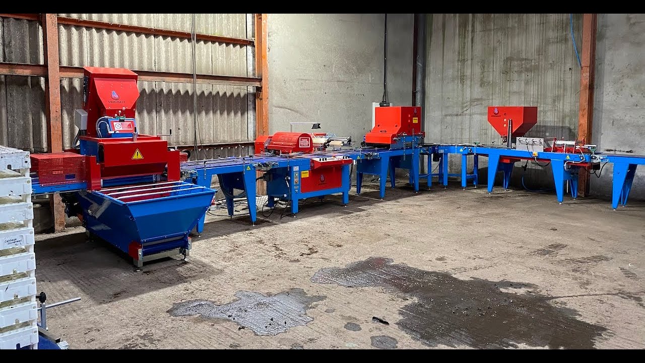 Urbinati Lambda Seeding Line - Special 'U' Shape for Compact Work Space - Rotomation