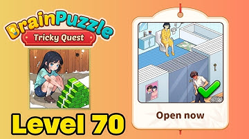 Brain puzzle tricky quest level 70 solution walkthrough ( open now ) 