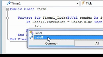 Flashing Labels In Visual Basic