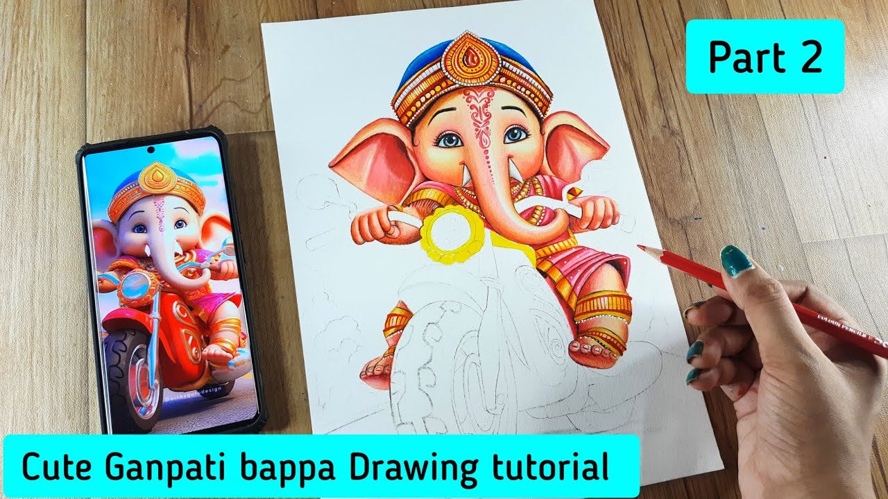 Baby Ganesha | Baby ganesha, Ganesha drawing, Ganesha painting