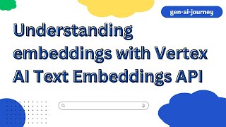 Understanding embeddings with Vertex AI Text-Embeddings API