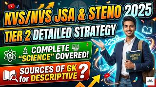 KVS/NVS JSA & Steno 2025 Tier 2 Descriptive Topic Scientific Research - Complete GK & Computer