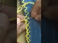 easy hand embroidery border