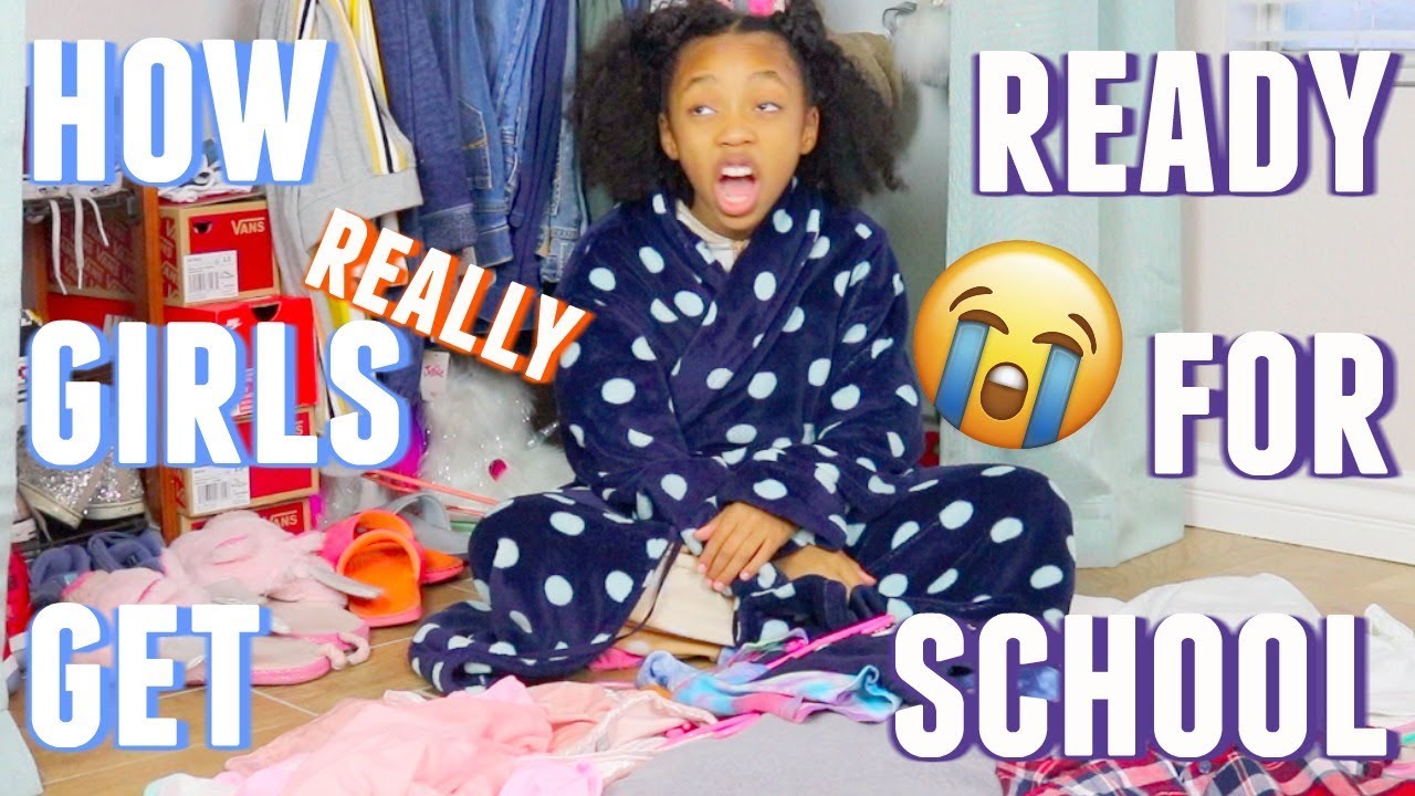 HOW GIRLS GET READY FOR SCHOOL | SCHOOL MORNING ROUTINE - YouTube