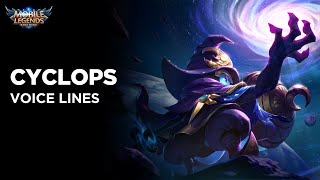 Cyclops - Voice Lines | Mobile Legends Bang Bang