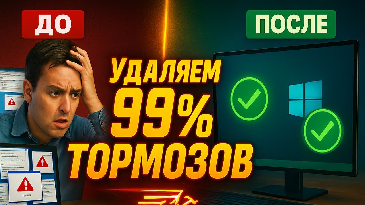 Удаление 99% ТОРМОЗОВ в Windows за 5 мин или самая быстрая настройка Windows после установки!