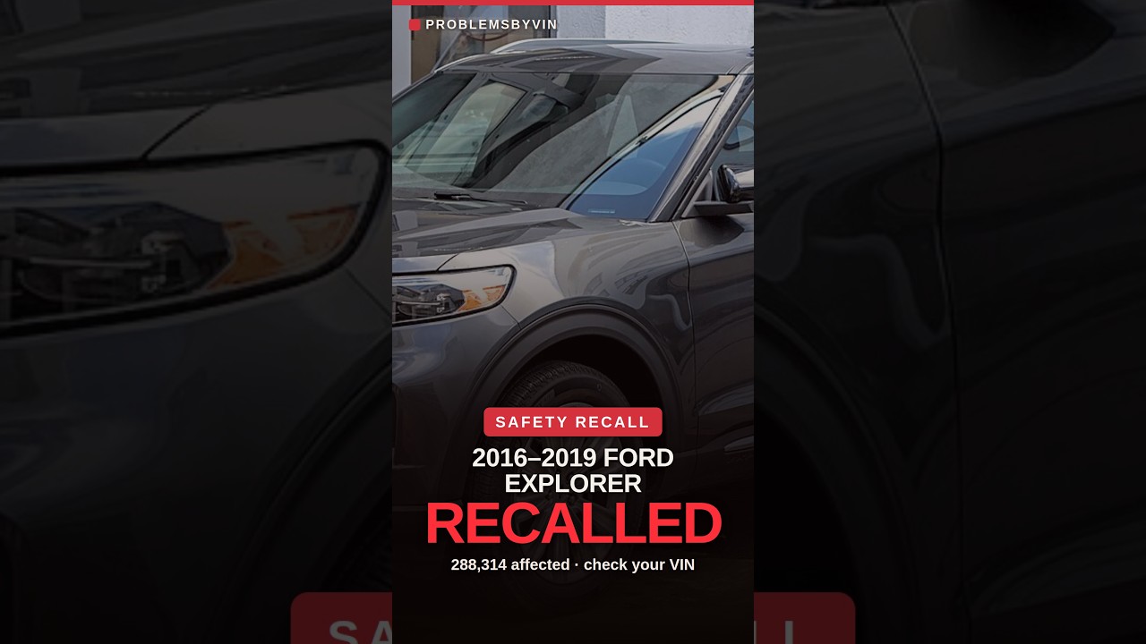 2016 Ford Explorer recall — video thumbnail