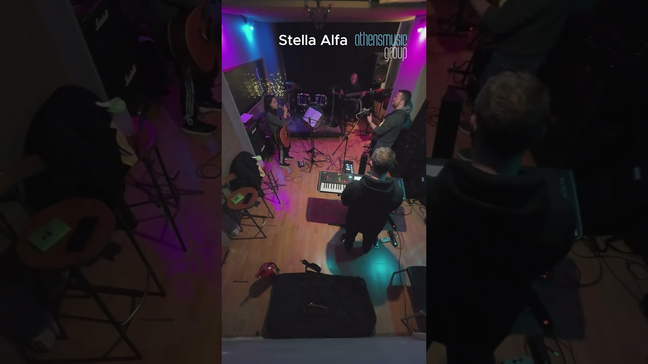 Stella Alfa πρόβα 🎤🎹🎵🎚️🔥📍 Athensmusic Group#musicianlife #music #studiosession #studiolife