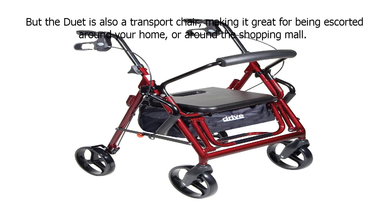 Special Discount on Drive Medical Duet Transport Wheelchair Rollator