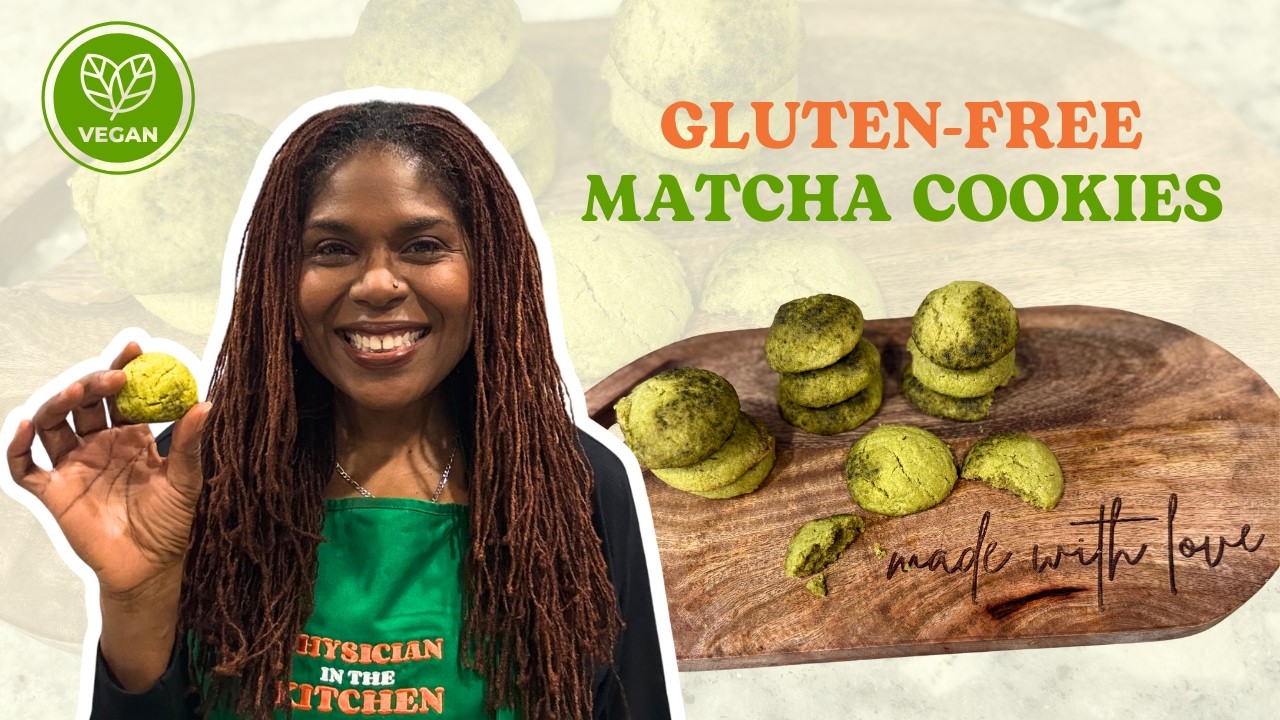 Gluten-free Matcha Cookies | Plant-based Recipe