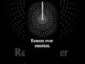 Reason Over Emotion | Stoic Affirmation