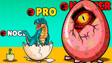 NOOB vs PRO vs HACKER in Dino Merge Run TikTok Gameplay Video 2024