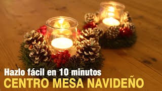 CENTRO DE MESA NAVIDEÑO EXPRESS, barato, bello y fácil!!