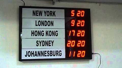 COSYCOM Time Zone GPS LED WORLD Clock