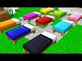 IMPOSSIBLE RAINBOW BED WARS CHALLENGE! (Minecraft Trolling)