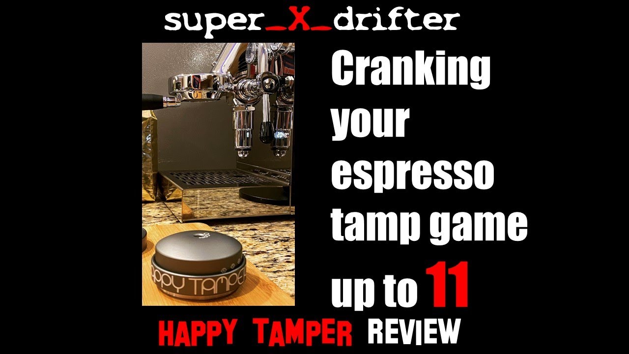 Happy Tamper Self Leveling, Force Adjustable Espresso Tamper makes