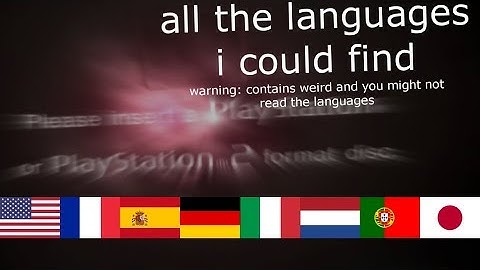 (hella outdated af) playstation 2 red screen of death in all languages i could find