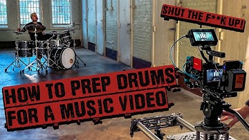 How to quiet a drum kit for a music video - Watch this before your next shoot!