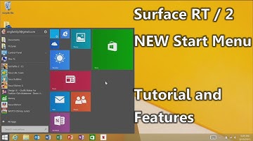 NEW Start Menu for Surface RT and Surface 2 : The " Windows 10 " update for RT