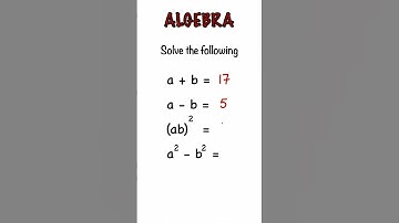 Solving Algebraic Equations #maths #basicproblems #mathstricks