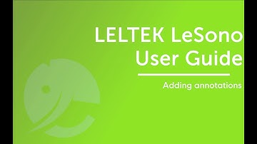 3-10. Adding annotations【LELTEK LeSONO User Guide】
