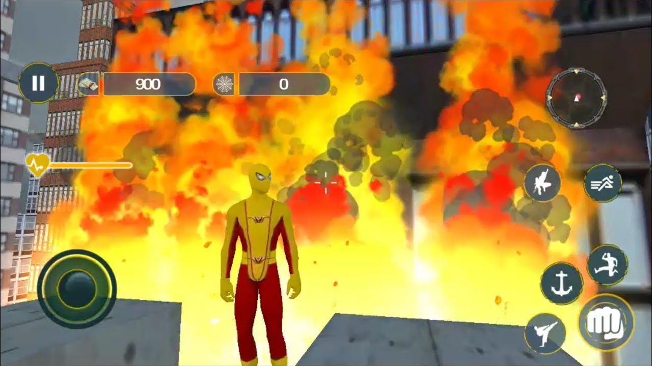 ► Rope Superhero Amazing Spider City Rescue