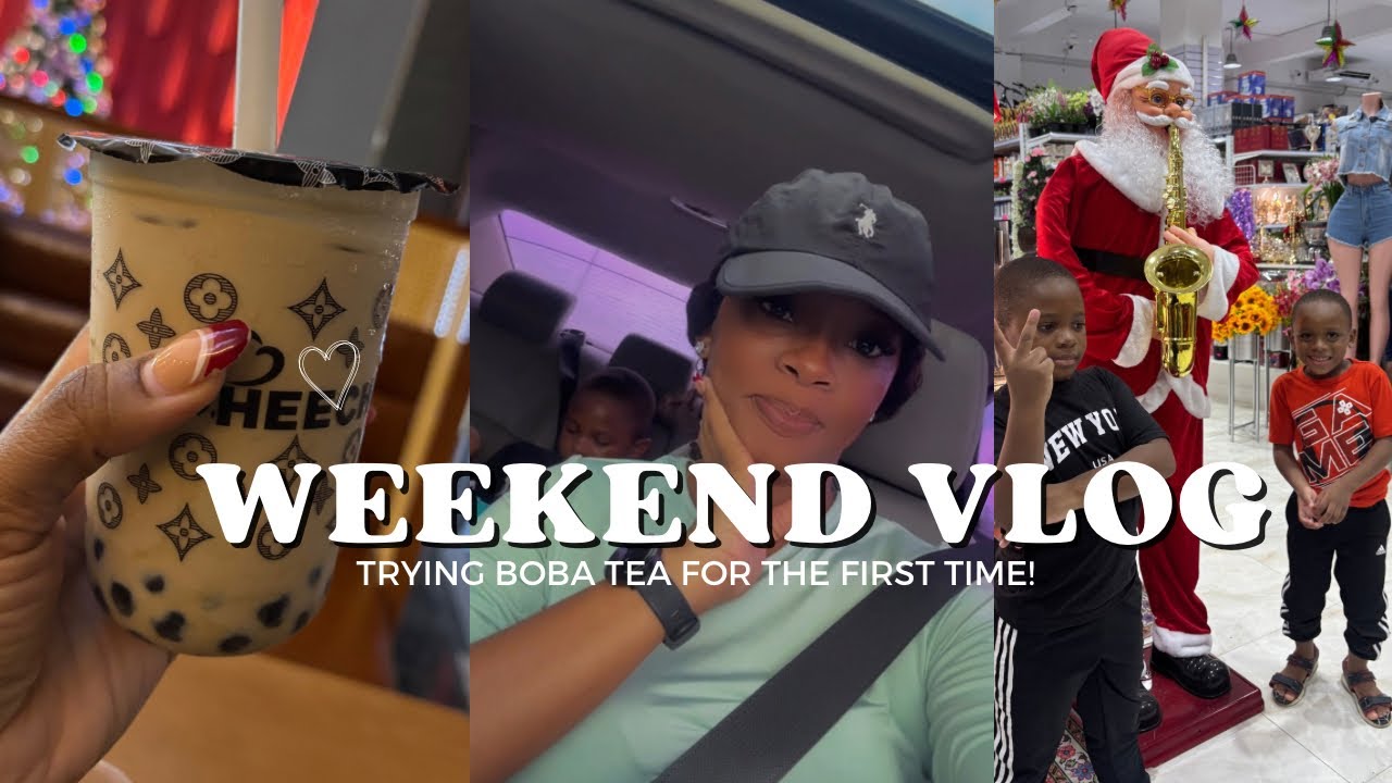 WE TRIED BUBBLE TEA FOR THE FIRST TIME! 🤯| Review + Weekend Vibes w ...