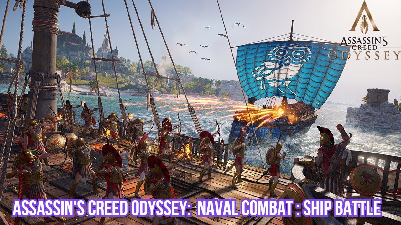 Assassin's Creed Odyssey:  Naval Combat : Ship Battle : Ship Combat Gameplay