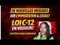 🚨🚨🚨 De Nouvelles Mesures en Matière d’Immigration et d’Asile  Sont Entrées En  Vigueur 🇨🇦(C-12)