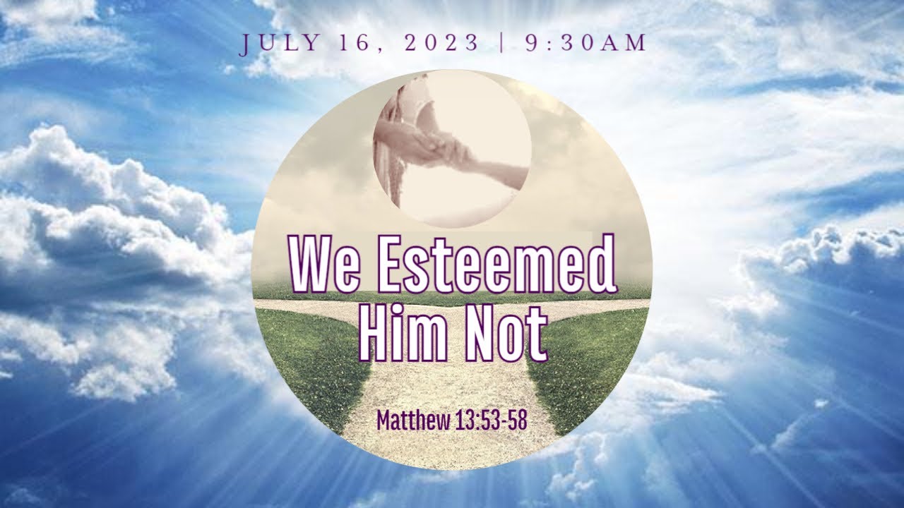 We Esteemed Him Not from Matthew 
