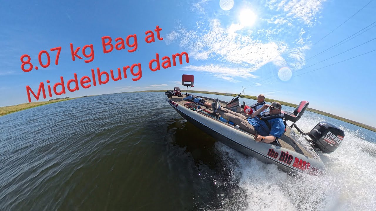 Bass fishing at Middelburg dam