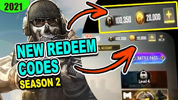 [S2] Cod Mobile New Redeem Codes for Garena and Global - 2021