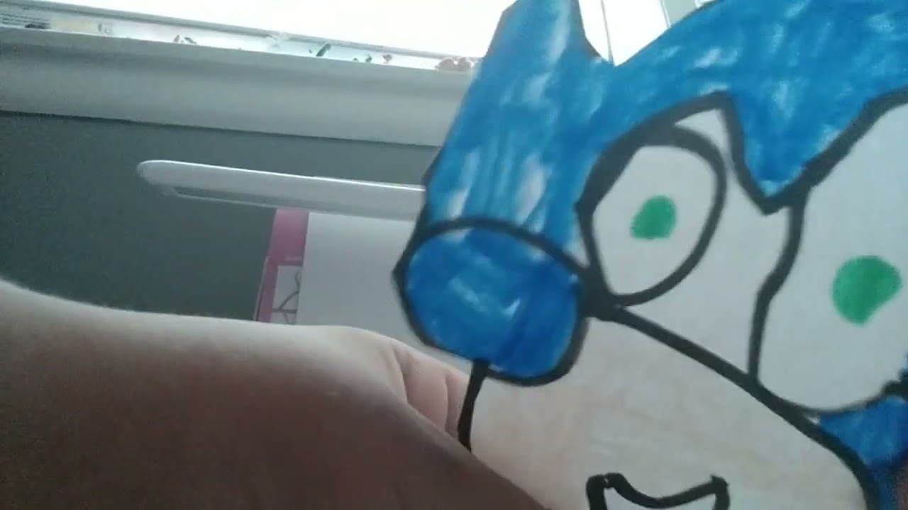 sonic  popsicle with gumball eyes