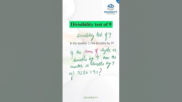 Divisibility test of 9  | Class 10 Maths Concept  #divisibilitytest #divisibilityrule