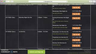 Volunteer Scheduling