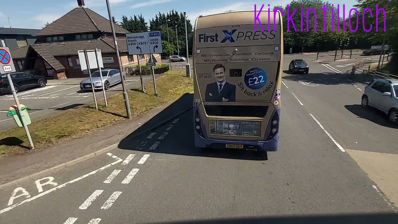 Route 89 visual Glasgow - Kilsyth (First Glasgow)