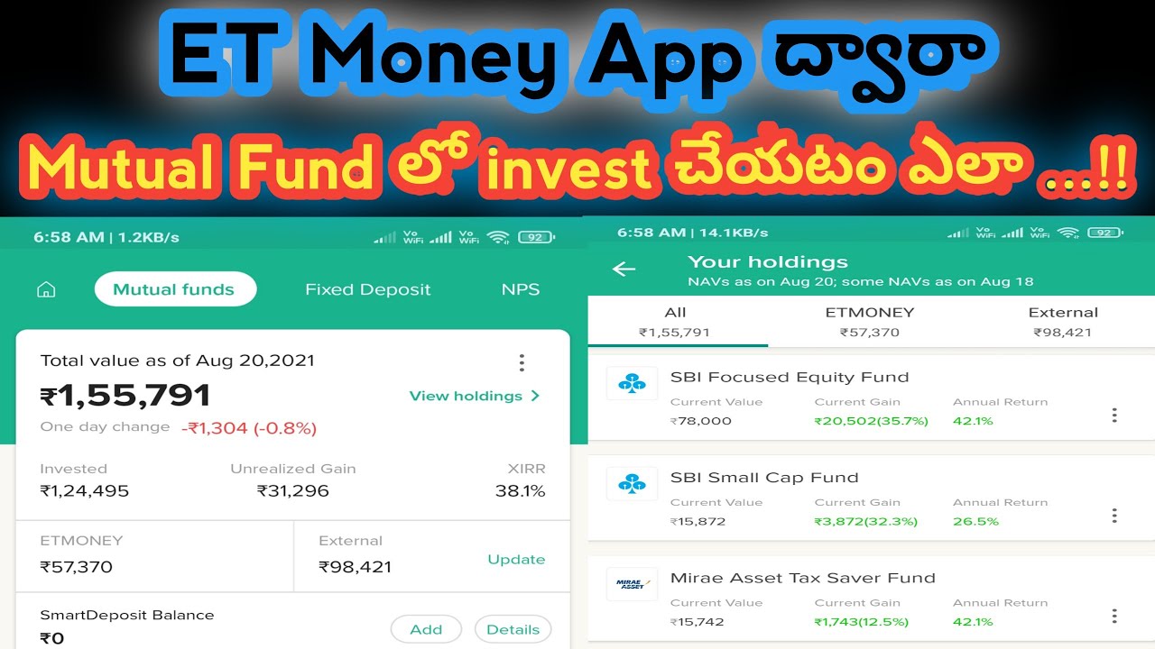 How To Open Mutual Fund Through ET Money App Best App For Mutual