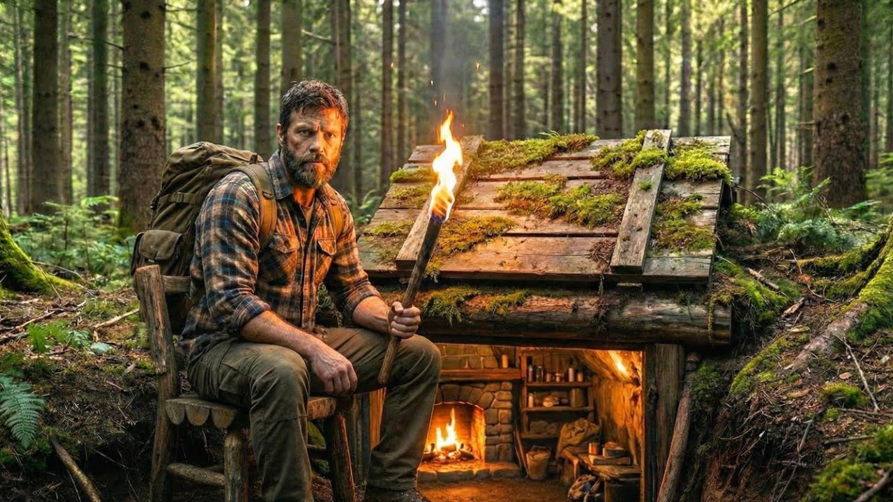 I Built a Completely INVISIBLE Underground Shelter in the Forest