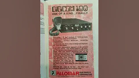 Palomar Digicom 100 CB Radio Vintage print ad 1976
