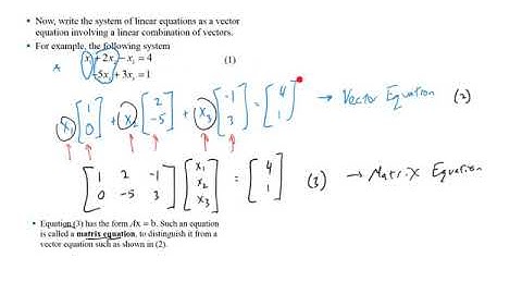 1.4 - Matrix Equations