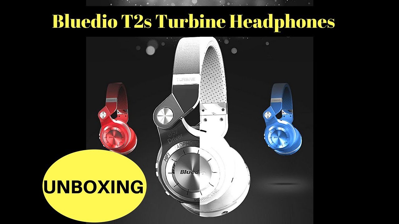Bluedio T2s bluetooth headphones Unboxing - YouTube