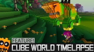 How big is the world in Cube World? - Time-lapse 1 Hour.