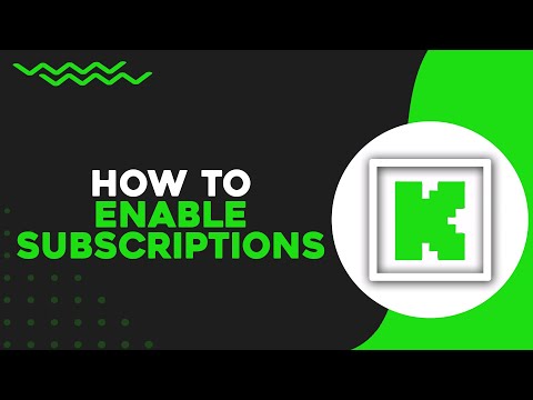 How To Enable Subscriptions On Kick Quick Tutorial 