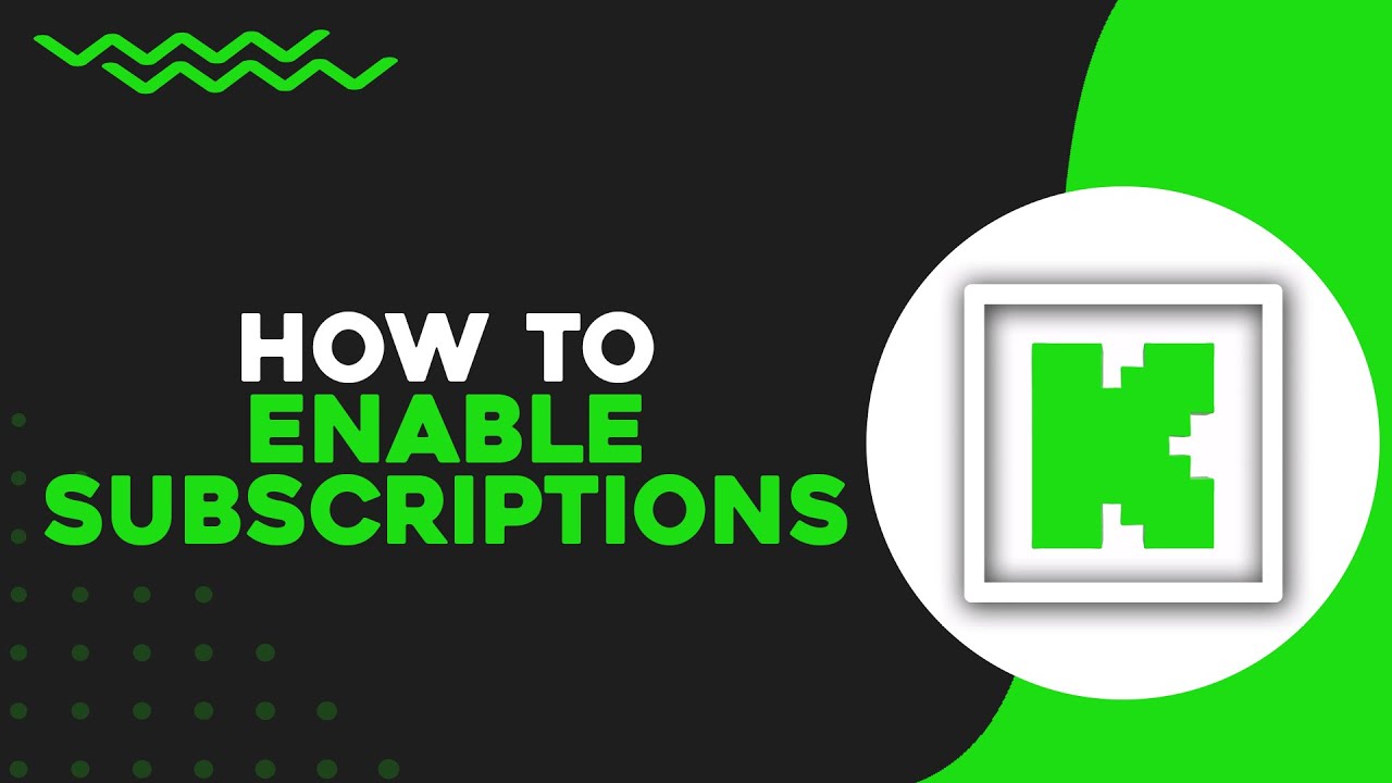 Как включить подписки на Kick (краткое руководство)