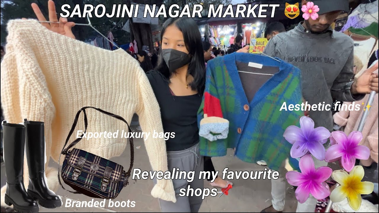 Sarojini Nagar market winter shopping 🛍️ *with my Best shop no mentioned* + Try on haul🧣