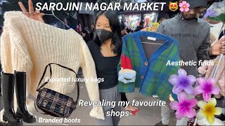 Sarojini Nagar market winter shopping 🛍️ *with my Best shop no mentioned* + Try on haul🧣